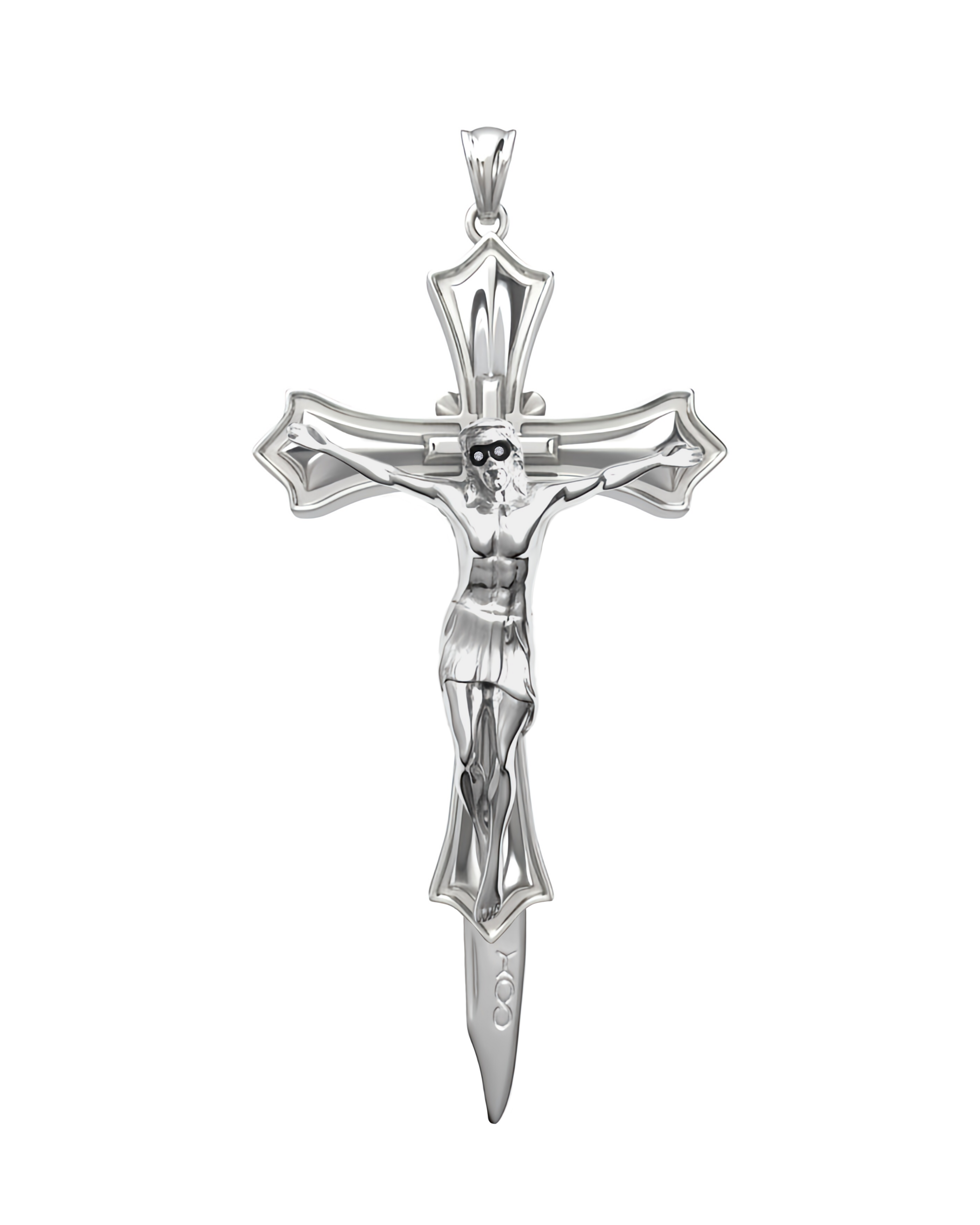 Jesus Cross Knife Pendant
